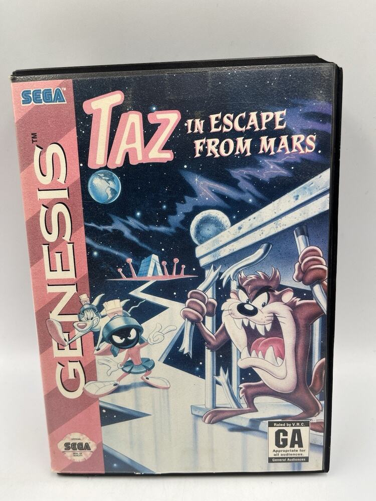 Taz in Escape From Mars (Sega Genesis, 1994) With Original Box